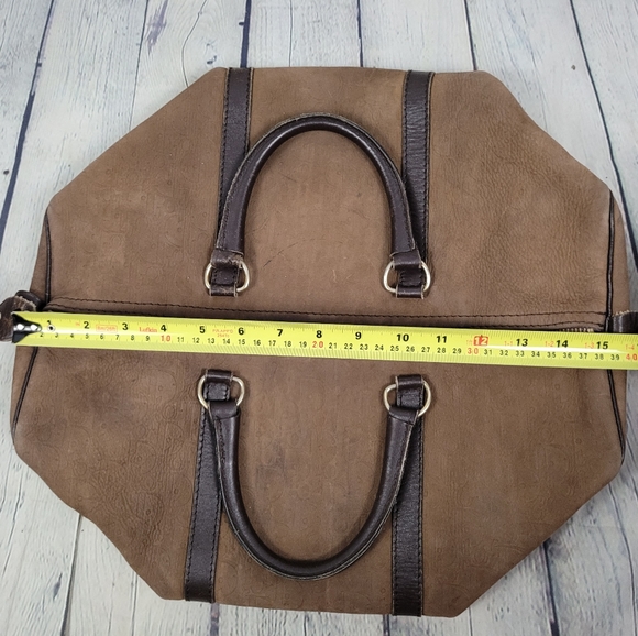 CHRISTIAN DIOR | vintage debossed suede monogram luxury trotter boston bag - Picture 14 of 16